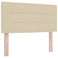 Boxspring Bed met Matras Crème 90x200 cm Stof - thumbnail