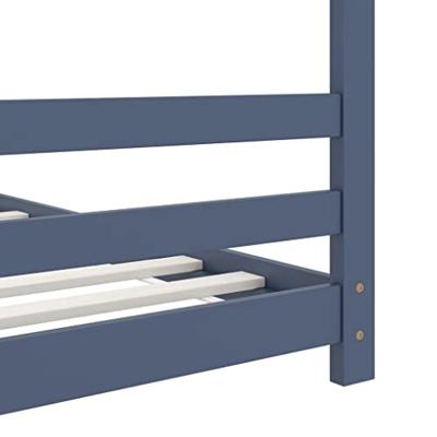 Kinderbedframe massief grenenhout grijs 70x140 cm Kinderbedframe massief grenenhout grijs 70x140 cm