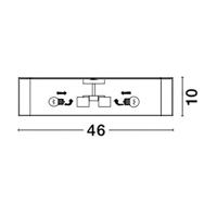 Lyora Vierkante plafondlampRagu zwart 46cm - 866607 - thumbnail