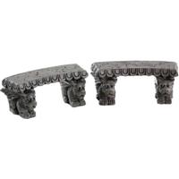 Kerstfiguur Gargoyle stone benches set of 2 LEMAX - Lemax - thumbnail