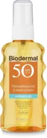 Biodermal Hydra plus transparante zonnespray SPF50 175 Milliliter - thumbnail