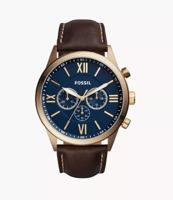 Horlogeband Fossil BQ2095 Leder Donkerbruin 26mm - thumbnail