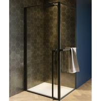 Douchecabine Riho Lucid GD201 Omkeerbaar Verstelbaar Aluminium 200x80x80 cm Mat Zwart Riho - thumbnail