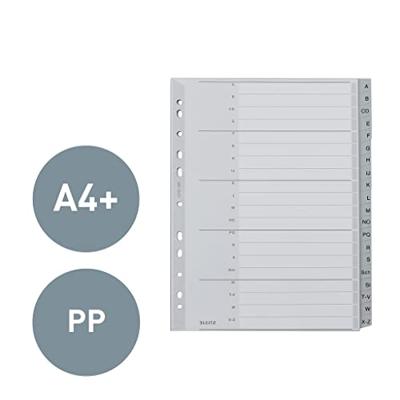Leitz tabbladen A-Z, plastic, grijs - thumbnail