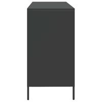 Dressoir 135x39x73,5 cm koudgewalst staal zwart - thumbnail