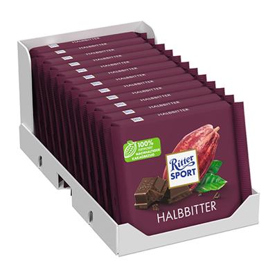 Ritter sport puur tablet 100gr | 12 stuks