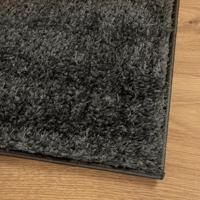 Vloerkleed hoogpolig glanzend 200x280 cm antracietkleurig - thumbnail