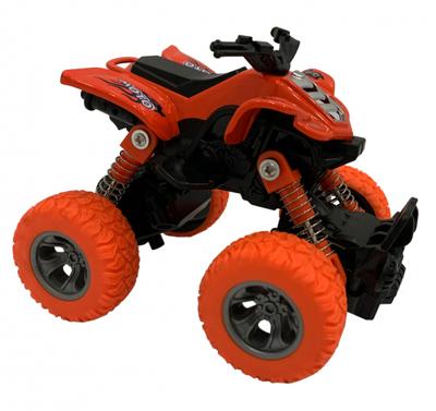 Big Wheels World quad pull back 11,5 cm staal/die cast oranje Big Wheels World quad pull back 11,5 cm staal/die cast oranje