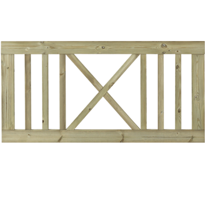 Tuinhek Met Kruis Rom 150 x 75 CM