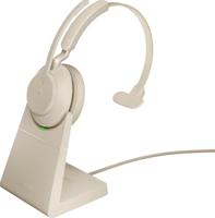 Jabra Evolve2 65 Headset Draadloos Hoofdband Kantoor/callcenter USB Type-A Bluetooth Beige - thumbnail