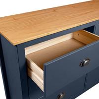 Dressoir Hill 125x40x80 cm massief grenenhout grijs - thumbnail