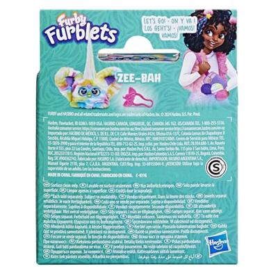 Furby Furblets Zee-Bah, Mini Elektronische Pluche voor Meisjes en Jongens, 45+ Geluiden, Leeftijd 6 en Ouder, Serie 4, Hasbro Furby Furblets Zee-Bah, Mini Elektronische Pluche voor Meisjes en Jongens, 45+ Geluiden, Leeftijd 6 en Ouder, Serie 4, Hasbro