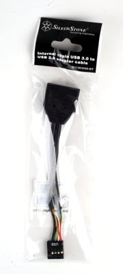 SilverStone G11303050-RT, USB 2.0 (intern) 9pin > USB 3.0 (intern) 19pin adapter