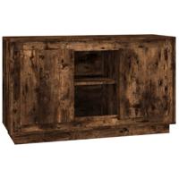 Dressoir 102x35x60 cm bewerkt hout gerookt eikenkleurig - thumbnail