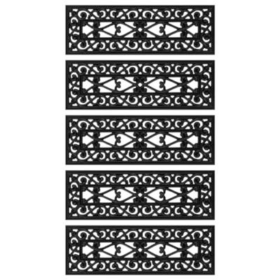 Trapmatten 5 st 25x75 cm rubber - thumbnail