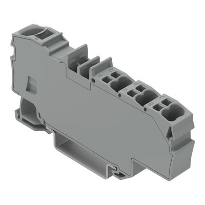 WAGO 2006-8031 Verdeler-serieklem Cage Clamp-aansluiting Grijs 12 stuk(s)