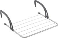 Metaltex favonio radiator-balkon droogrek 3 m drooglijn zilver/zwart - thumbnail