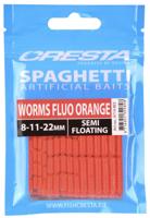 Cresta Spaghetti Worms 15St. Fluo Orange - thumbnail