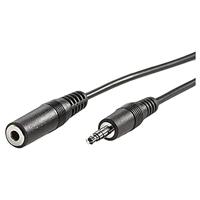 VALUE audio kabel 3,5mm M/F, zwart, 5 m - thumbnail
