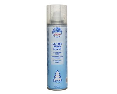 Decoris Glitterspray decoratie 100ml zilver