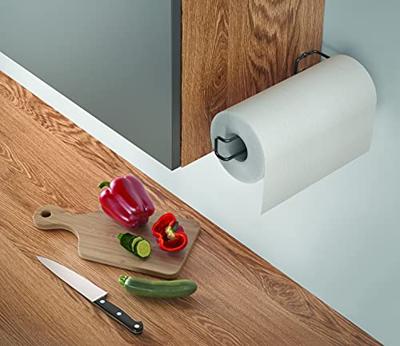 Metaltex Keukenrolhouder Hangend 30x3x10 cm Zwart