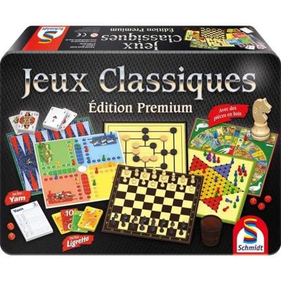 Premium Edition Classic Games Box - Bordspel - SCHMIDT SPIELE - Metalen Doos