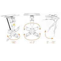 My Wall HL46MWL TV-plafondbeugel Met afstandsbediening, Gemotoriseerd, Kantelbaar, Zwenkbaar 58,4 cm (23) - 165,1 cm (65) Plafondhouder, Met elektromotor, - thumbnail