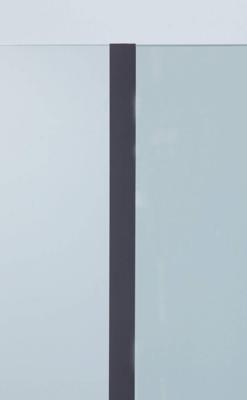 Beaux Chelles verlengingsprofiel 3x200cm voor 8mm glas mat zwart