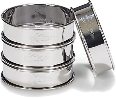 Patisse flanringen set van 4 8 cm rvs