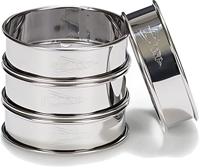 Patisse flanringen set van 4 8 cm rvs - thumbnail