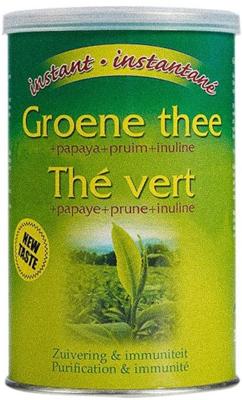 Purasana Groene Thee Instant + Papaya + Pruim (200g)