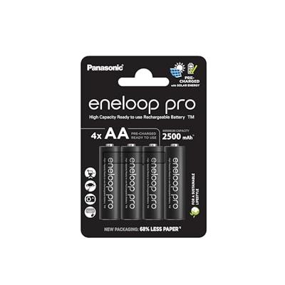 4 x AA Panasonic Eneloop Pro batterijen - 2500mAh