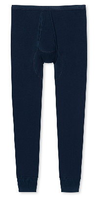 Schiesser Lange onderbroek met gulp Original classics blauw