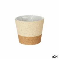 Grondlegger Ibergarden Bruin Touw Plastic 19,5 x 17,5 x 19,5 cm 19,5 x 16,5 x 19,5 cm (24 Stuks) - thumbnail