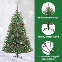 VidaXL Kunstmatige inklapbare kerstboom groen 150 cm pvc en metaal - thumbnail