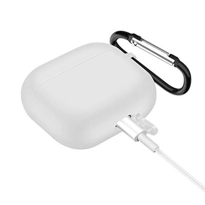 Lunso - Softcase cover hoes - AirPods 3 - Wit Lunso - Softcase cover hoes - AirPods 3 - Wit