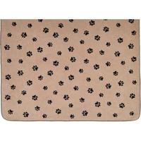 Cawö Cawö We love dogs 62470 Woonplaid 150x200 zwart/beige - thumbnail