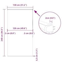 Doucherolgordijn met cassette 130x240 cm stofbreedte 126 cm - thumbnail
