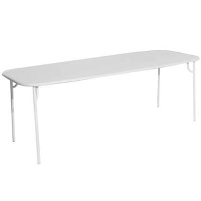Petite Friture Week-end tuintafel 220x85 met dicht blad Pearl Grey
