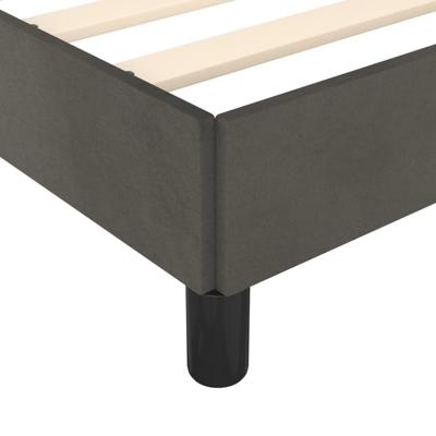 Bedframe zonder matras 100x200 cm fluweel donkergrijs