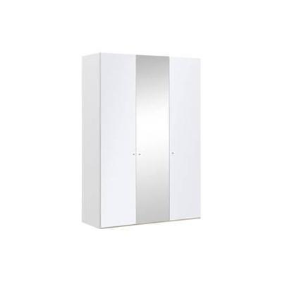 Goossens Kledingkast Easy Storage Ddk, Kledingkast 153 cm breed, 220 cm hoog, 2x glas draaideur en 1x spiegel draaideur midden