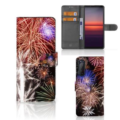Sony Xperia 5II | Wallet Case | met Pasjes | Vuurwerk Sony Xperia 5II | Wallet Case | met Pasjes | Vuurwerk