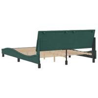 Bedframe zonder matras 160x200 cm fluweel donkergroen - thumbnail