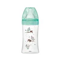 DODIE Anti-koliek fles Initiation + GLASS 3 snelheden stroom 2 - 270ml - VERT BIRDS - thumbnail