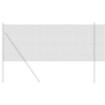 Gelaste draadhek Grijs 0.4 x 10 m Staal