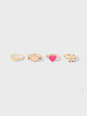 Name it zomer ring box (4pc) meisjes - goud - Nkfacc
