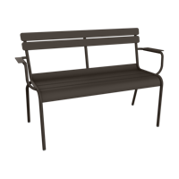 Fermob Luxembourg tuinbank met armleuning Tonka - thumbnail