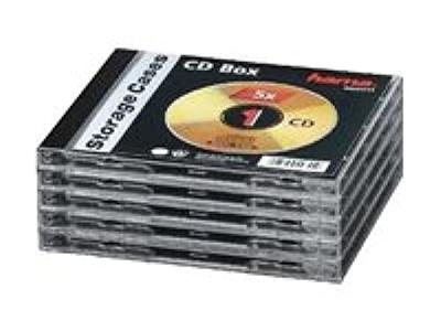 Hama 00044744 CD-hoes 1 CD/DVD/Blu-Ray Transparant, Zwart Polystereen 5 stuk(s)