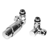 Plieger Como design radiator aansluitset dubbel haaks chroom - thumbnail