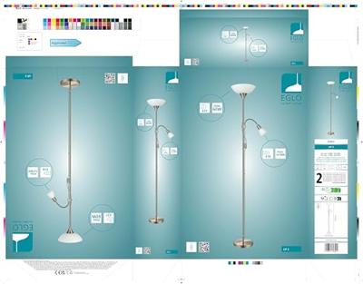 Eglo VloerlampUp 2 176cm nikkel mat - 82842